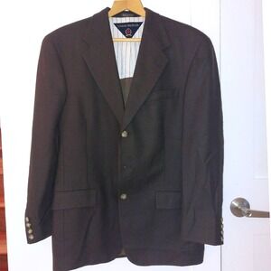 Tommy Hilfiger Men's Tweed Suit Jacket Vintage Brown EUC